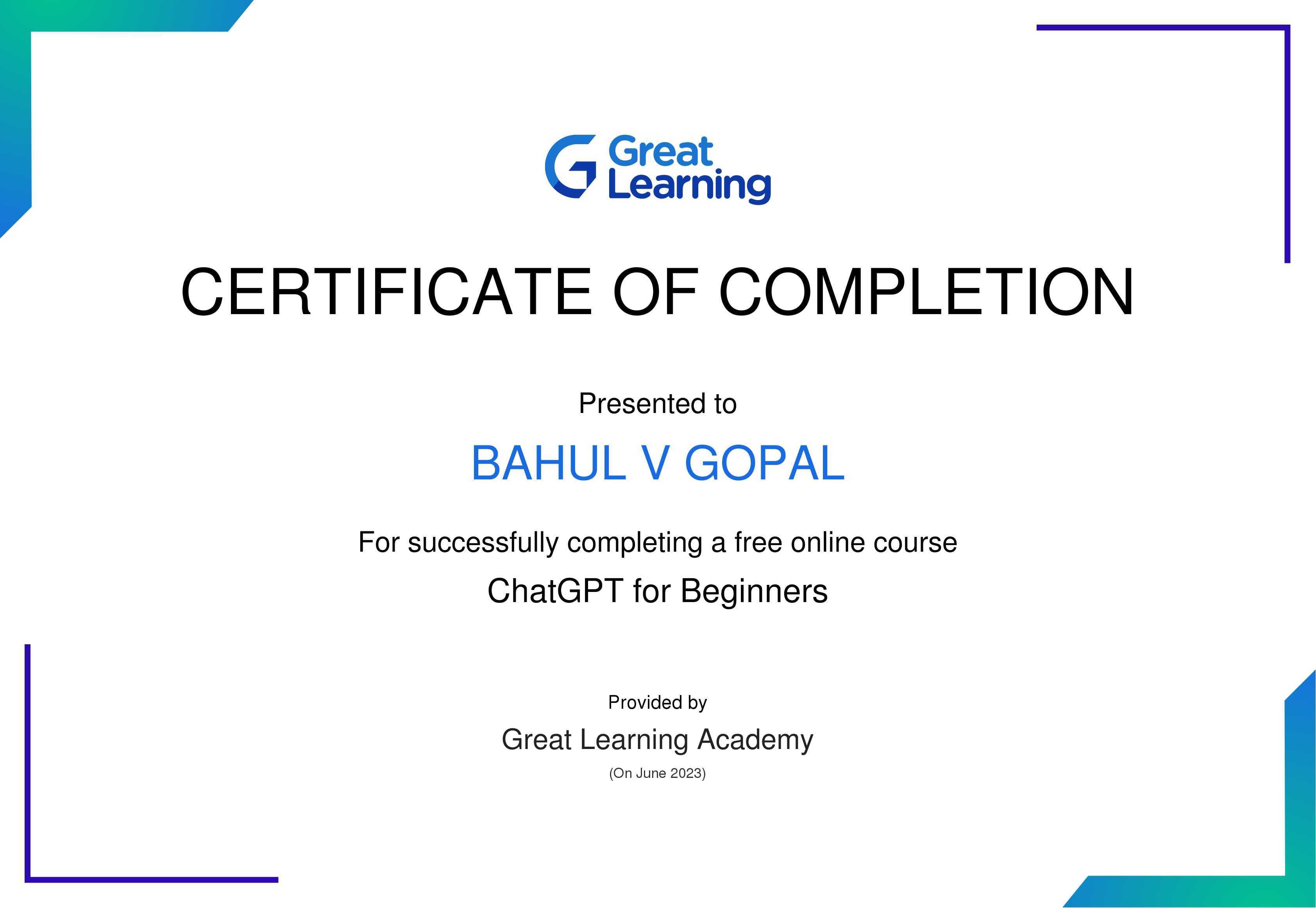 ChatGPT for Beginners