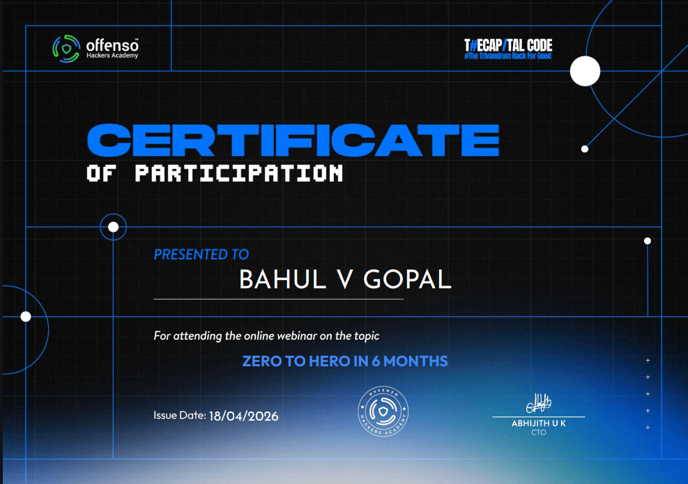 ZERO TO HERO IN 6 MONTHS